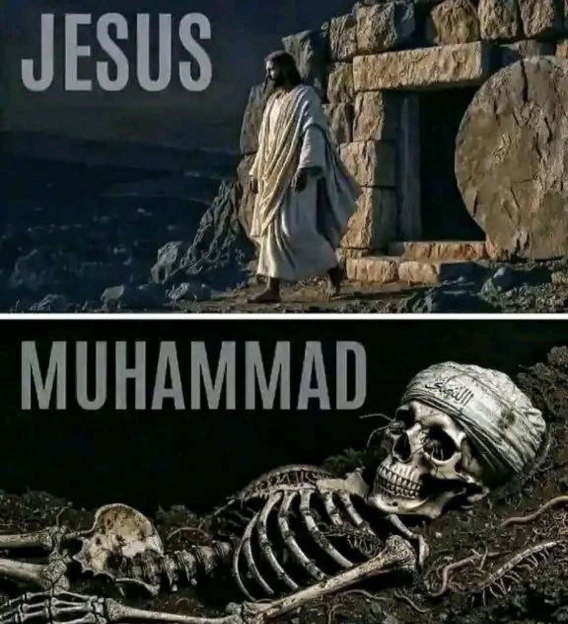 Did you see the difference or you need more explanations? Jesus Christ is God.