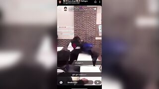 Girl Stabs Rival in High School Cafeteria 