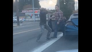 Road Rage Incident Includes Irate Man With A Sword And Another Giving Zero F*cks