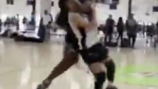 Sucker Punch Leaves a Small Asian Girl KO'd on the Basketball Court