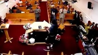 Mentally Unstable Man Tries to Kill Church Attendees, Pastor Stops him in his Tracks