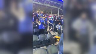 Old Guy Knocks Two Dudes Out at a Rams Game