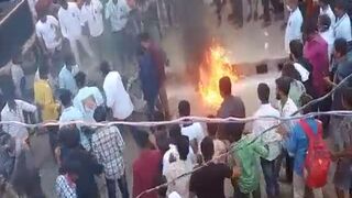 Man Engulfed In Flames after Stunt Goes Wrong