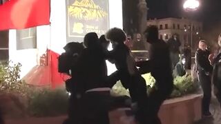 Antifa Member Fights Another Antifa Member Over Who's a Rapist and Who's too White