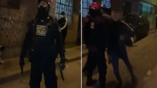 Man Runs up on Riot Police Officer & Rocks Him!