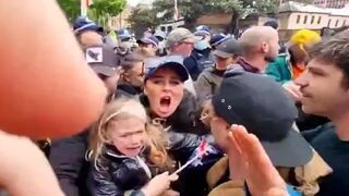 Lockdown Protester BEGS for Help as Police Repeatedly Assault her and her Child