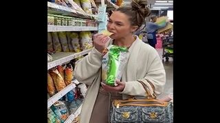 Woman Opens Bag Of Chips In Supermarket, Eats A Few, Spits Them Back In Bag, Reseals It,