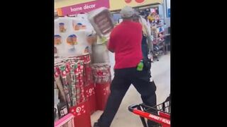 Family Dollar Store Manager Hits Unruly Customer With Everything He Could Find!