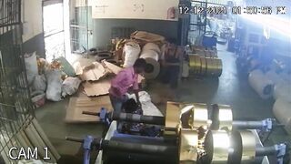 Worker Got Stuck In a Machine While Talking on a Mobile Phone