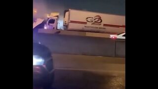Horrific Scene in Forth Worth Texas as Black Ice & Freezing Rain Causes 18-Wheelers to DESTROY Cars and Trucks