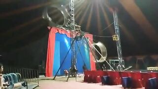 Circus Acrobat Falls On Stage Breaking Leg 