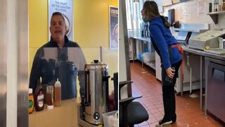 Customer Loses his Mind on Teen Girl When his Smoothie isn't Made Correctly.