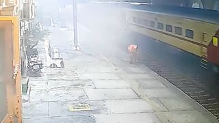 Insane Close Call: Railroad Worker Somehow Survives In Train Accident