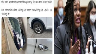 Another Hoax? BLM Leader turned Congresswoman, Cori Bush, Empty Car Shot in a Parking Lot