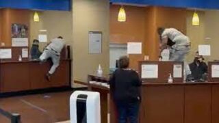 Customer Jumps Over Counter at Chase Bank After Being Told Her Deposit Went Towards Overdraft Fees!