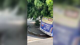 Bus Driver Dies of Heart Attack While on Duty In Brazil.