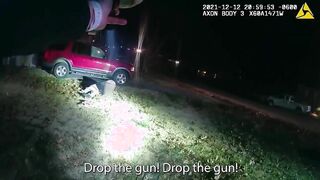 Bodycam Footage of Police Shooting Armed Suspect Who Fired at Officers