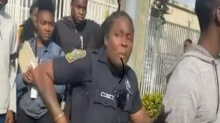 Frustrated Female Police Officer Threatens To Shoot Up Kids!