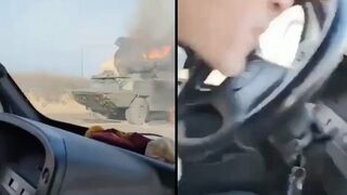 Father Driving With His Family Shot at by Russian Soldiers, Manages To Escape!