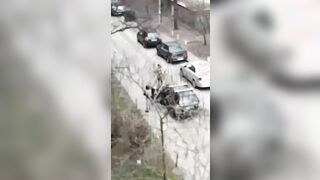 Old Man Shot For Breaking Curfew In Kiev