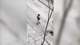 Ukranian Police Execute a Man in the Street Trying to Get Home