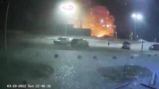 Shocking Footage Shows Russian Missile Hits Shopping Mall In Kyiv