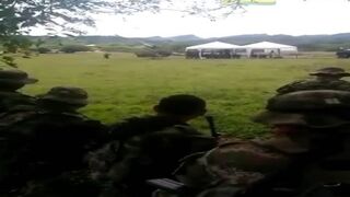 Five Soldiers Injured by Artillery Explosion During Training In Colombia.