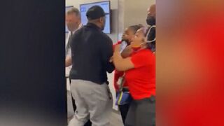Southwest Airlines Employee gets Coldcocked at The Boarding Gate