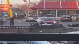Dispute At McDonald's Parking Lot In Boston Leads To Car Running Over A Couple People
