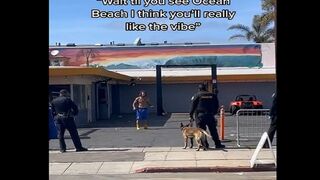 Ocean Beach Meth Head Puts on an Epic Show Before Getting Arrested
