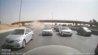 Horrifying Video Of a Car Falling Off the Highest Bridge In Saudi Arabia