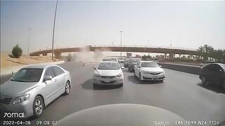 Horrifying Video Of a Car Falling Off the Highest Bridge In Saudi Arabia