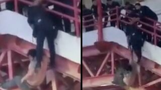 Cop Uses His Legs To Hold Suicidal Man Long Enough To Save Him!