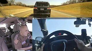 Oklahoma State Trooper Stays Calm While Being Shot At During High Speed Chase!