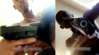 Man Holds His Girl at Gun-Point and Tells Her 'Ain't No Leaving Me'