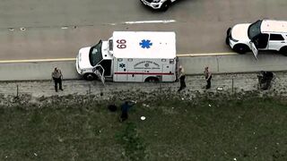 Police Tackle Stolen Ambulance Driver on Highway after 70-mile Chase 