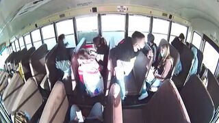 Terrifying Video Shows the Moment a Street Racer Slammed his Mustang into a School Bus at 110 MPH