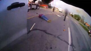Knife-Wielding Man Gets Shot Following Wreck With Semi-Truck