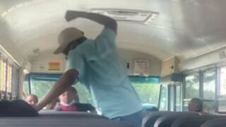 School Bus Driver Caught On Video Beating An Elementary School Student!