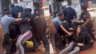 Philadelphia Women Fight McDonald's Workers after Argument in the Drive-Thru!