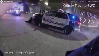 Houston Cops Shoot Suspect After He lunges at Them With a Knife
