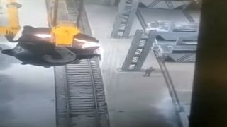 Poor Worker Accidentally Takes Hot Steel Bath