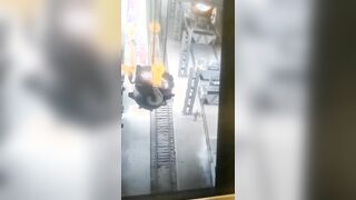 Poor Worker Accidentally Takes Hot Steel Bath