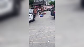 Exact Moment the Buffalo Shooting Suspect Is Being Detained