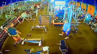 Shocking Moment English Man Is Smashed In the Face with a 1kg Dumbbell by Fellow Brit While Lifting