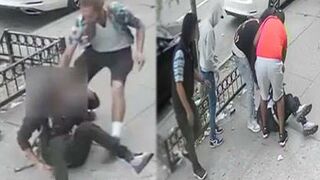 Man Gets Robbed Twice in The Same Minute by Two Different Groups of People In NYC!