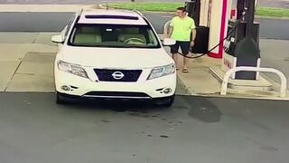 Guy Just Getting Gas Brutally Assaulted, Robbed and Car Jacked