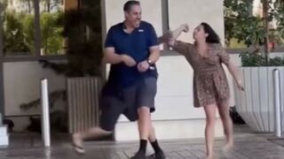 Drunk Karen Assaults Hotel Employees and Her Own Baby as Her Husband Tries to Restrain Her!