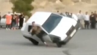 Play Stupid Games, Win Stupid Prizes: Car Rolls On Top Of Man Hanging Out Window!