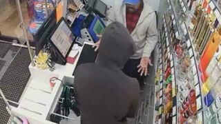 Armed Man Tries to Rob a Convenience Store...Employee Had Different Plans!
